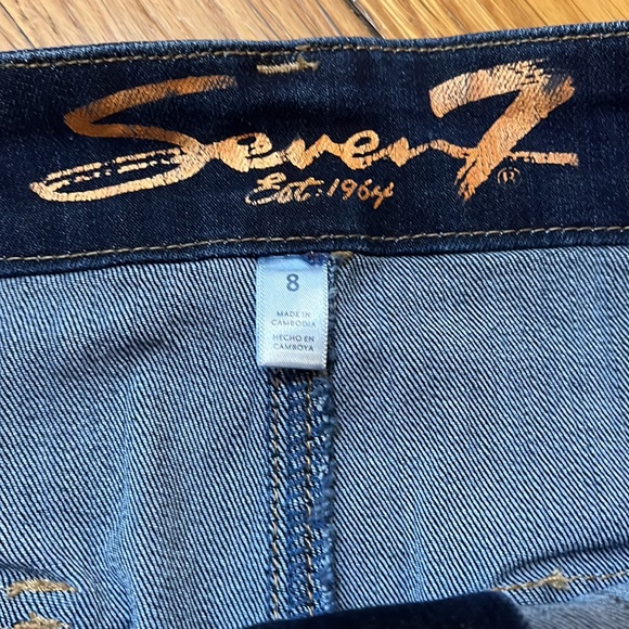 SEVEN7 Women’s Denim Utility Skirt Size 8 - Picture 7 of 8